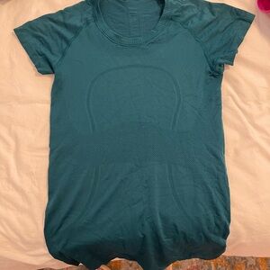 Lululemon athletica Teal swiftly tee